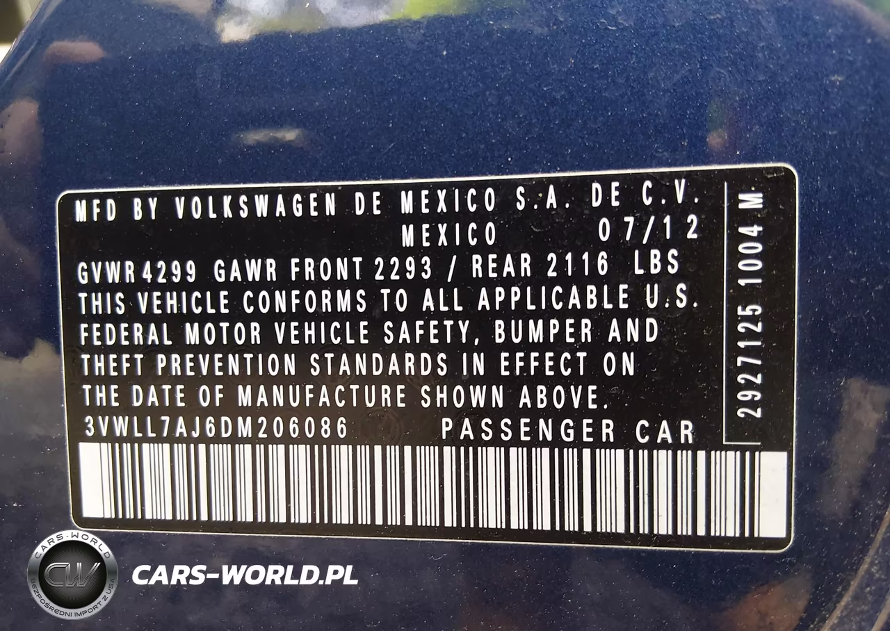 2013 Volkswagen Jetta 2.0L Tdi VIN:3VWLL7AJ6DM206086 - 9