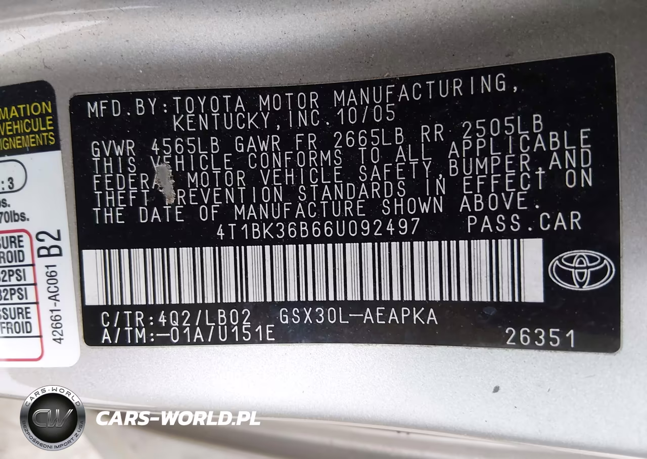 2006 Toyota Avalon Limited VIN:4T1BK36B66U092497 - 9