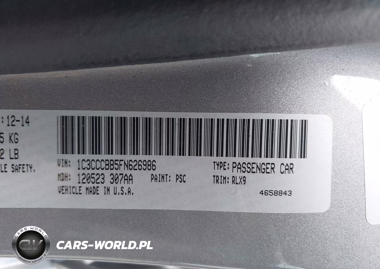 2015 Chrysler 200 S VIN:1C3CCCBB5FN626986 - 9
