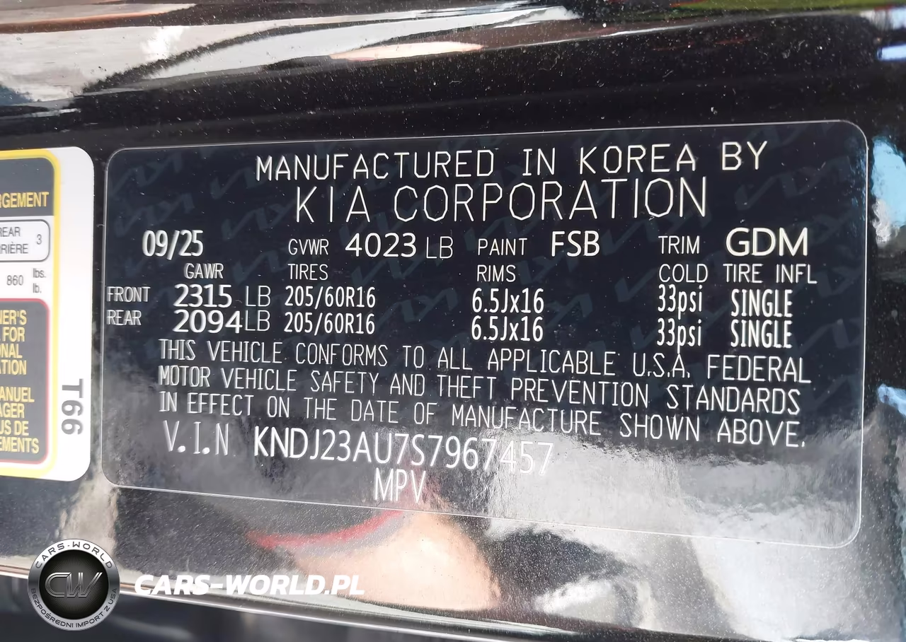 2025 Kia Soul Lx VIN:KNDJ23AU7S7967457 - 9