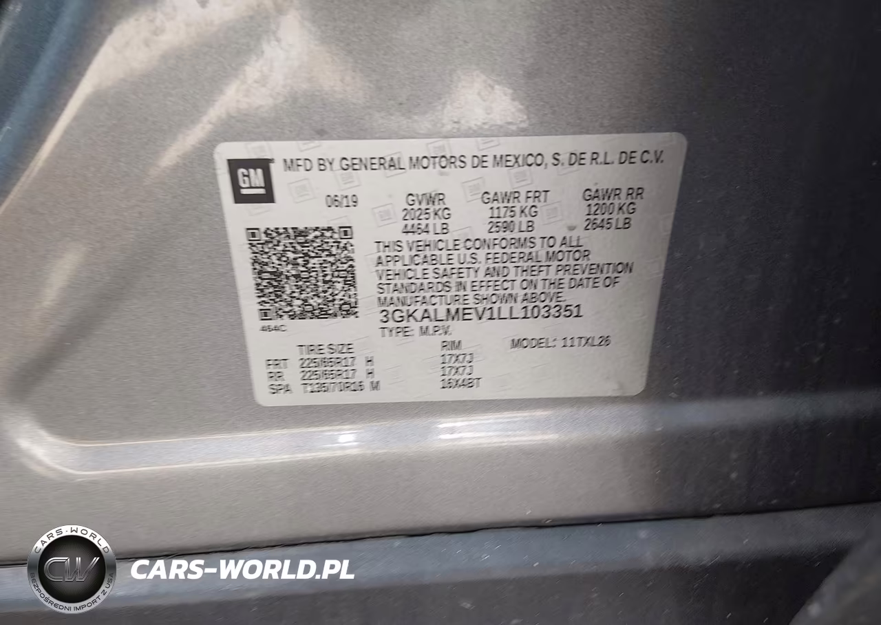 2020 GMC Terrain Fwd Sle VIN:3GKALMEV1LL103351 - 9