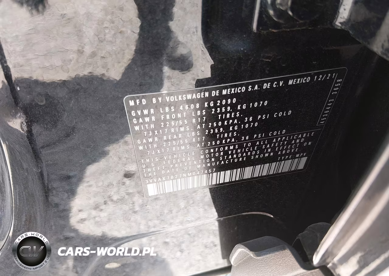 2022 Volkswagen Taos 1.5T S VIN:3VVAX7B27NM047457 - 9