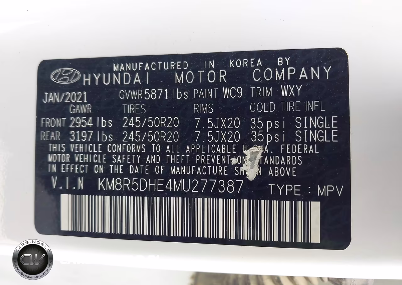 2021 Hyundai Palisade Limited VIN:KM8R5DHE4MU277387 - 9