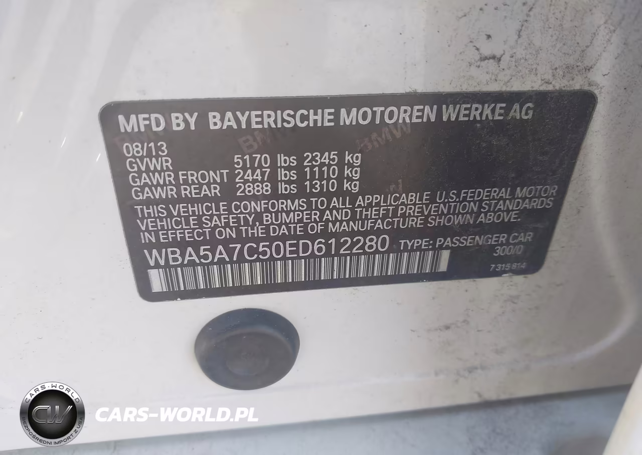 2014 BMW 528I xDrive VIN:WBA5A7C50ED612280 - 9