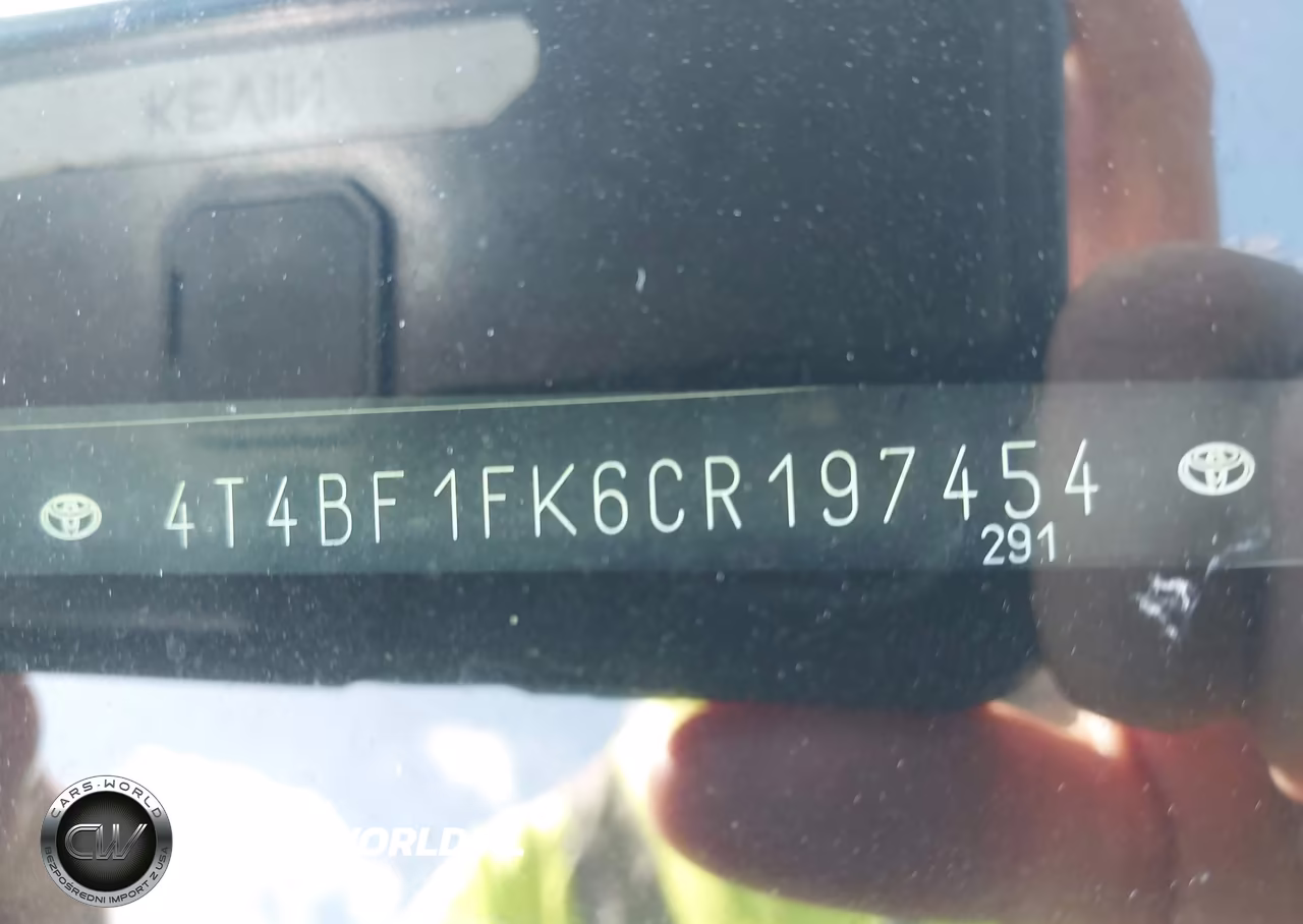 2012 Toyota Camry L VIN:4T4BF1FK6CR197454 - 12