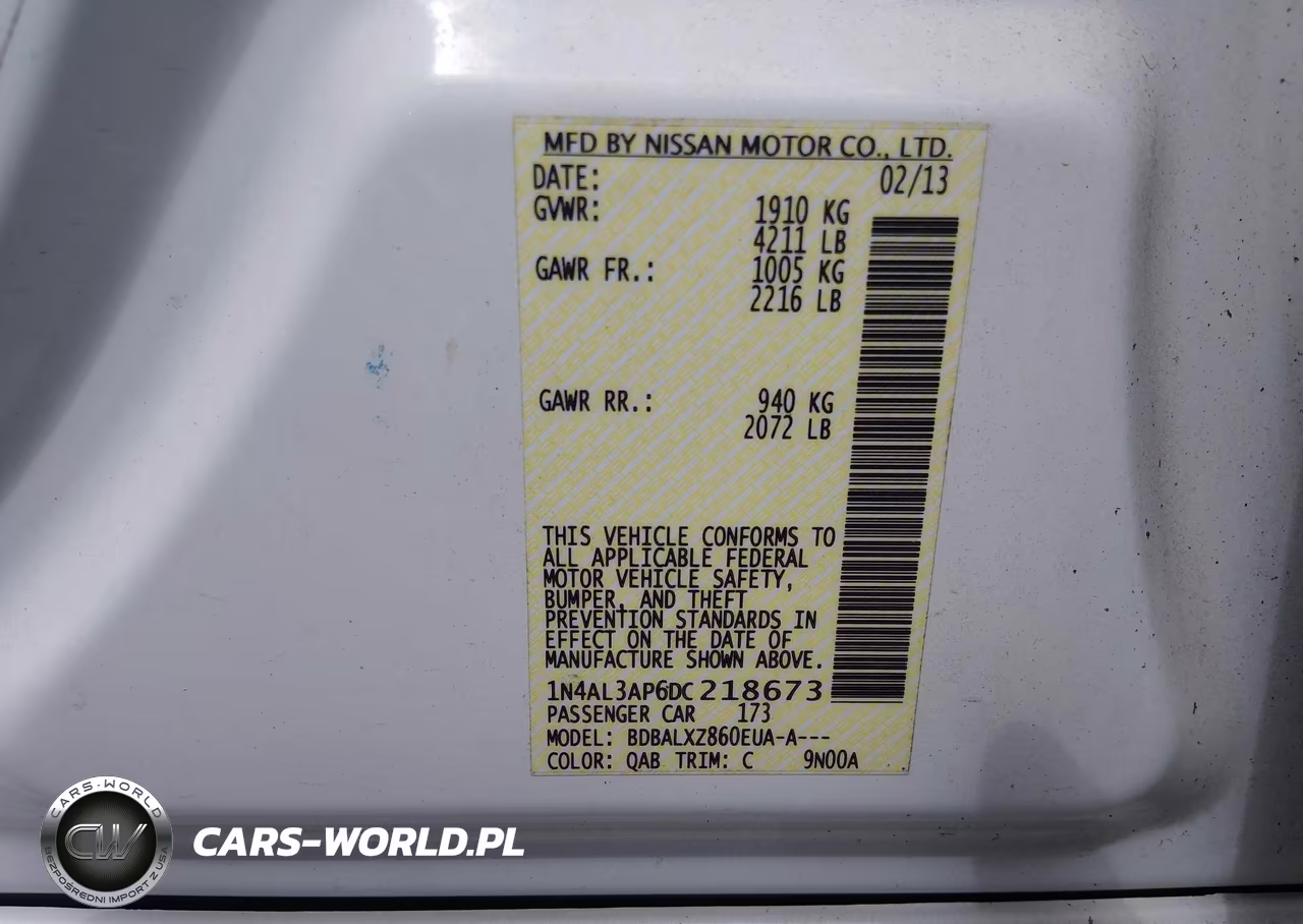 2013 Nissan Altima 2.5 Sl VIN:1N4AL3AP6DC218673 - 9