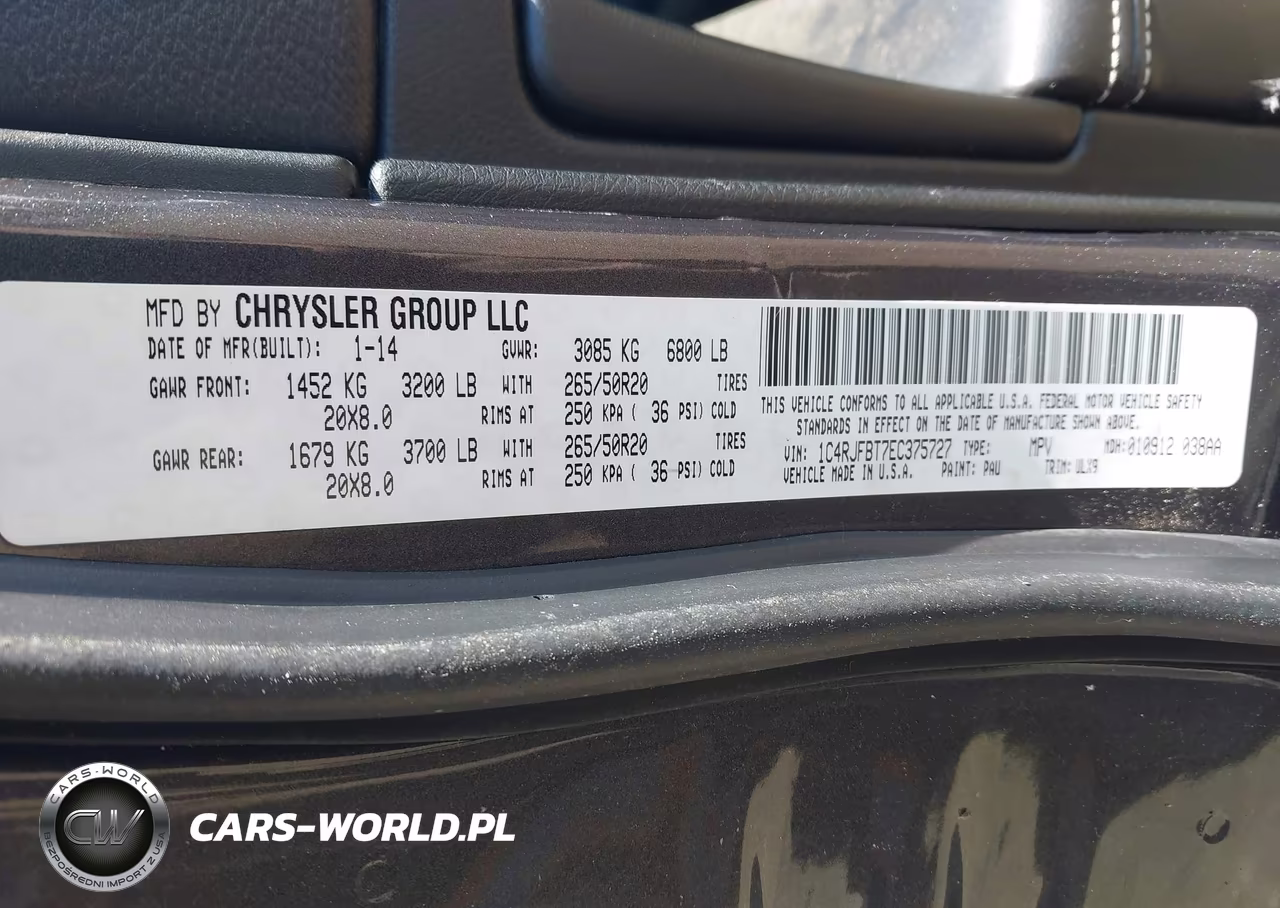 2014 Jeep Grand Cherokee Limited VIN:1C4RJFBT7EC375727 - 9