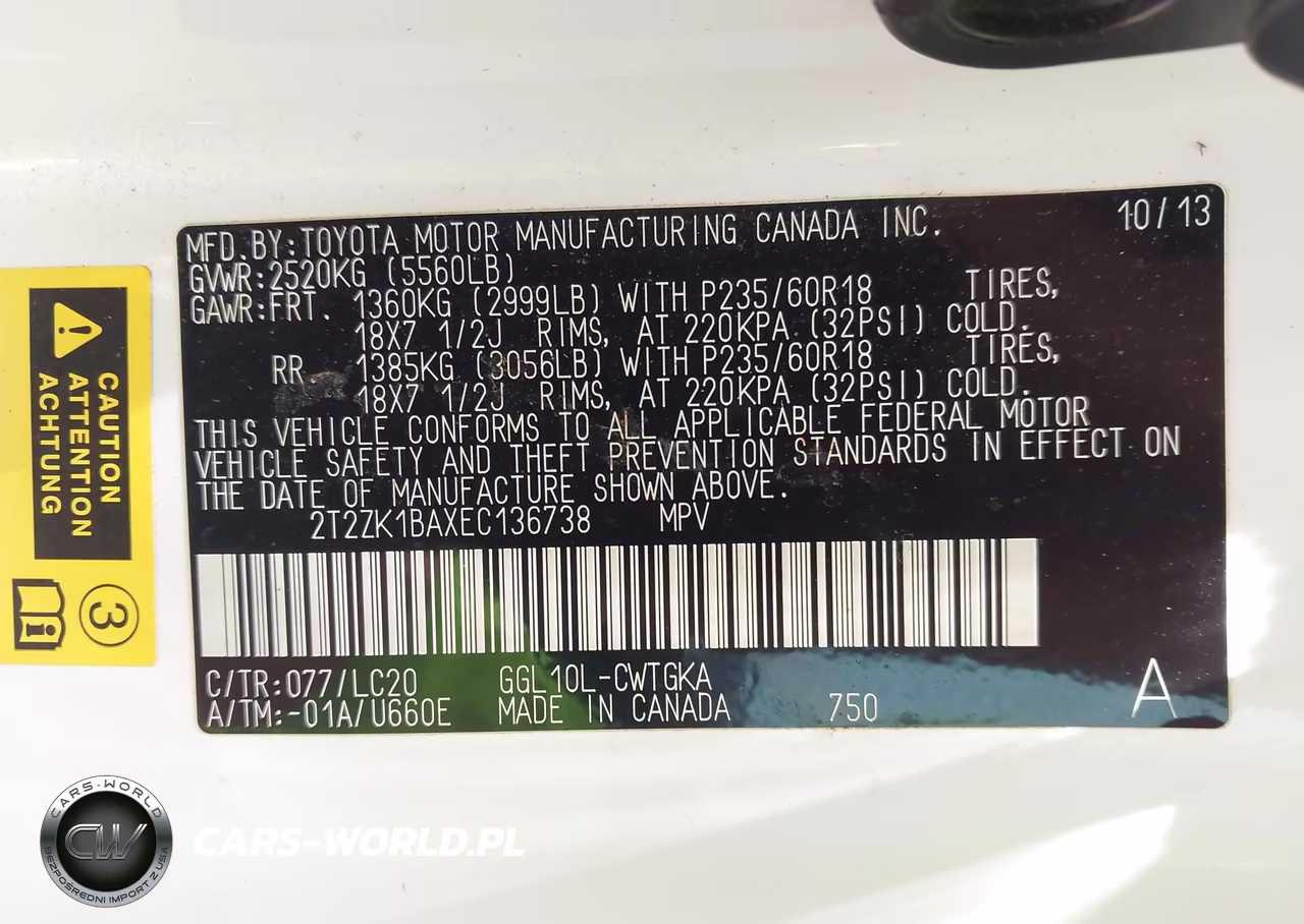 2014 Lexus Rx 350 VIN:2T2ZK1BAXEC136738 - 9