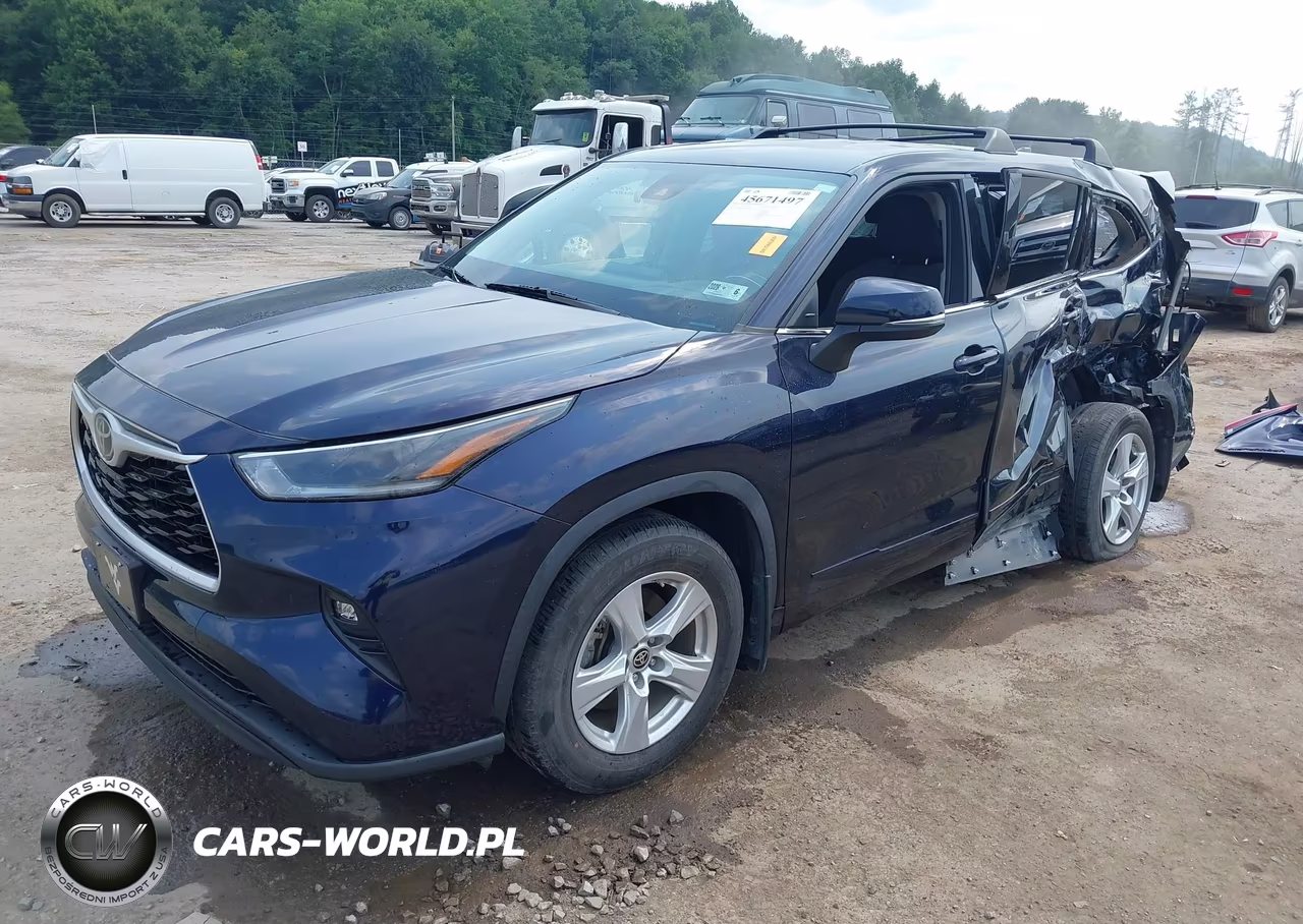 2021 Toyota Highlander Le VIN:5TDBZRBH0MS156158 - 2
