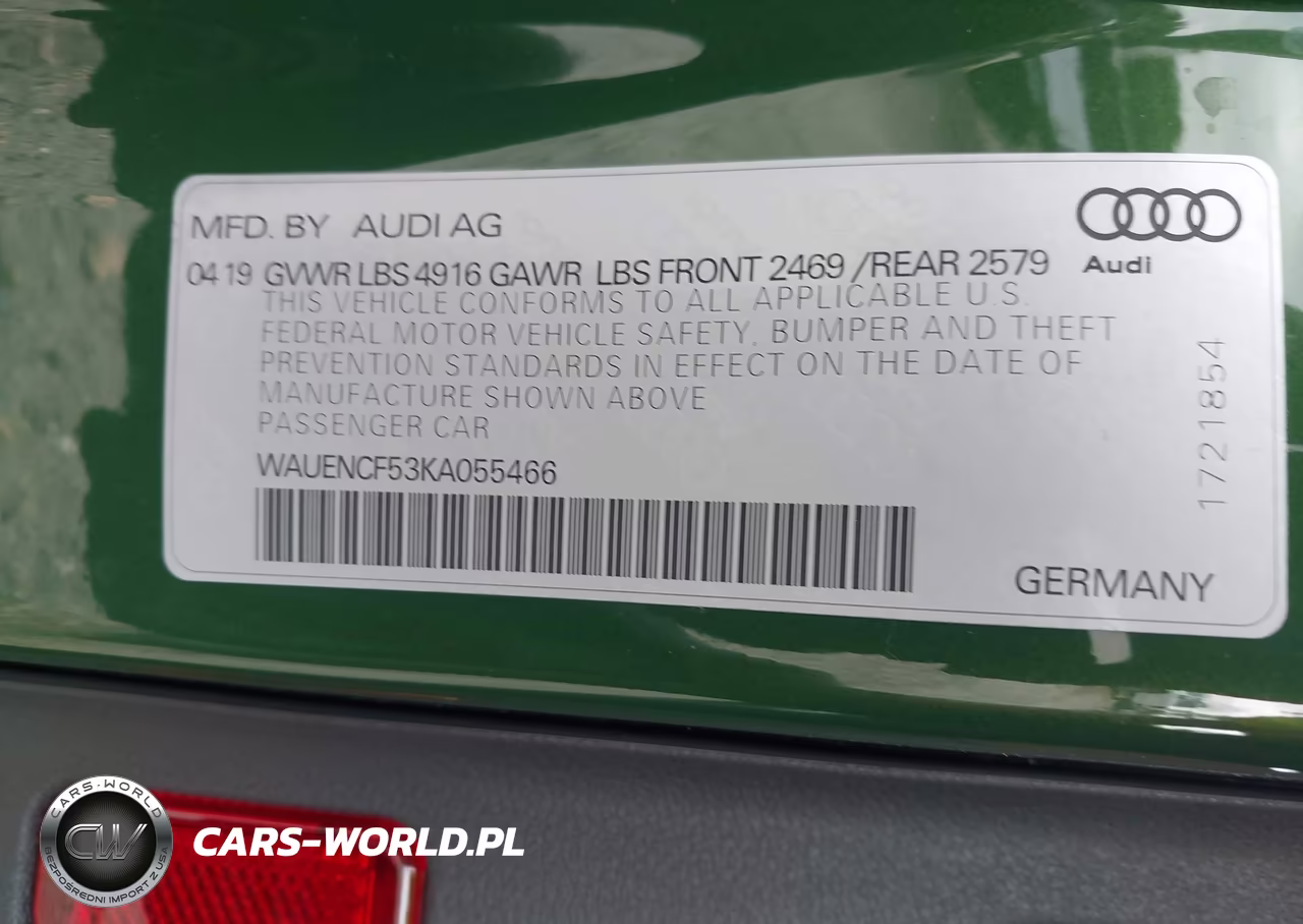 2019 Audi A5 45 Premium VIN:WAUENCF53KA055466 - 9