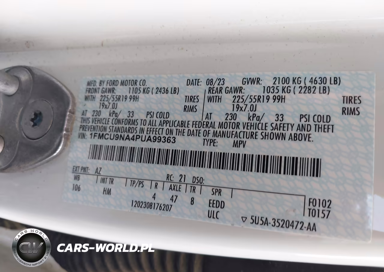 2023 Ford Escape St-Line Select VIN:1FMCU9NA4PUA99363 - 9