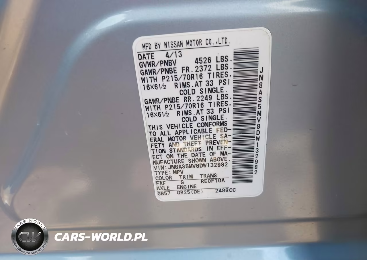 2013 Nissan Rogue S VIN:JN8AS5MV8DW132982 - 9