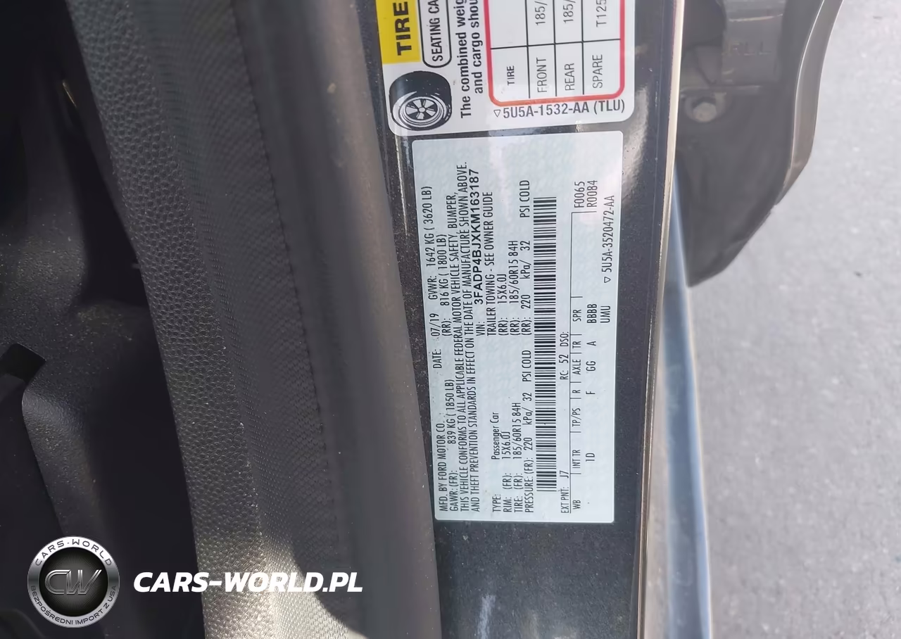 2019 Ford Fiesta Se VIN:3FADP4BJXKM163187 - 9