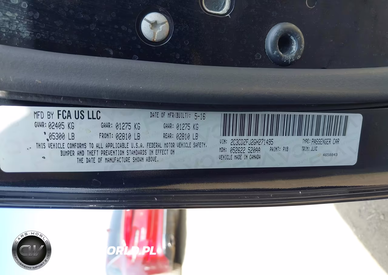 2016 Dodge Challenger R-T Scat Pack VIN:2C3CDZFJ2GH271495 - 9