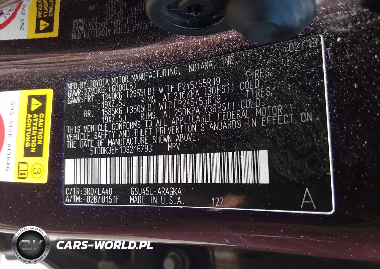 2013 Toyota Highlander Limited V6 VIN:5TDDK3EH1DS216793 - 9
