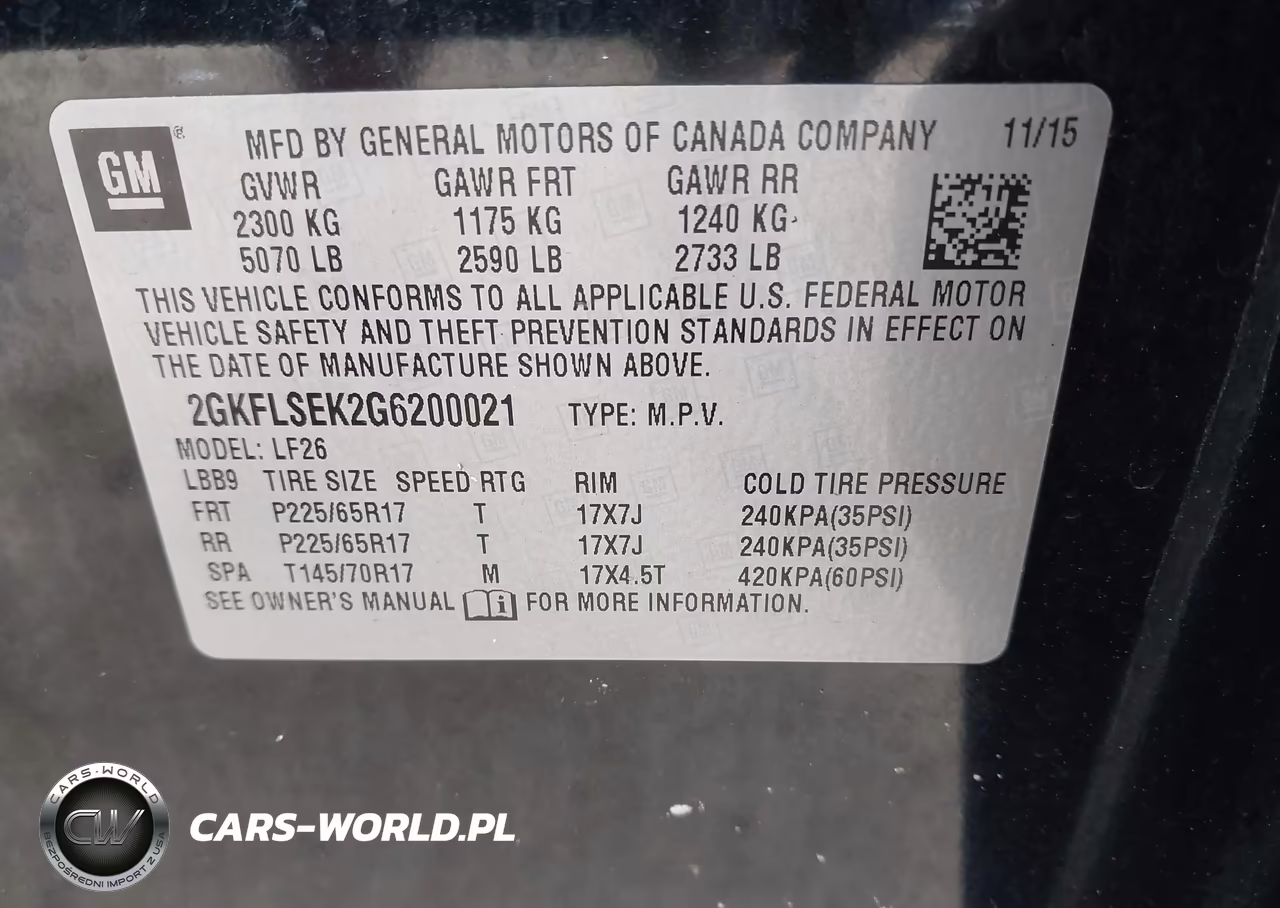 2016 GMC Terrain Sle-1 VIN:2GKFLSEK2G6200021 - 9