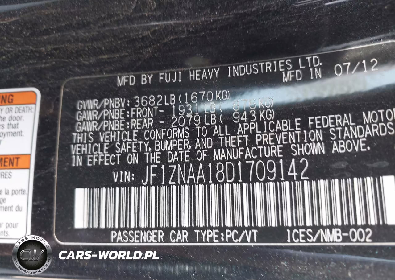 2013 Scion Fr-S VIN:JF1ZNAA18D1709142 - 9