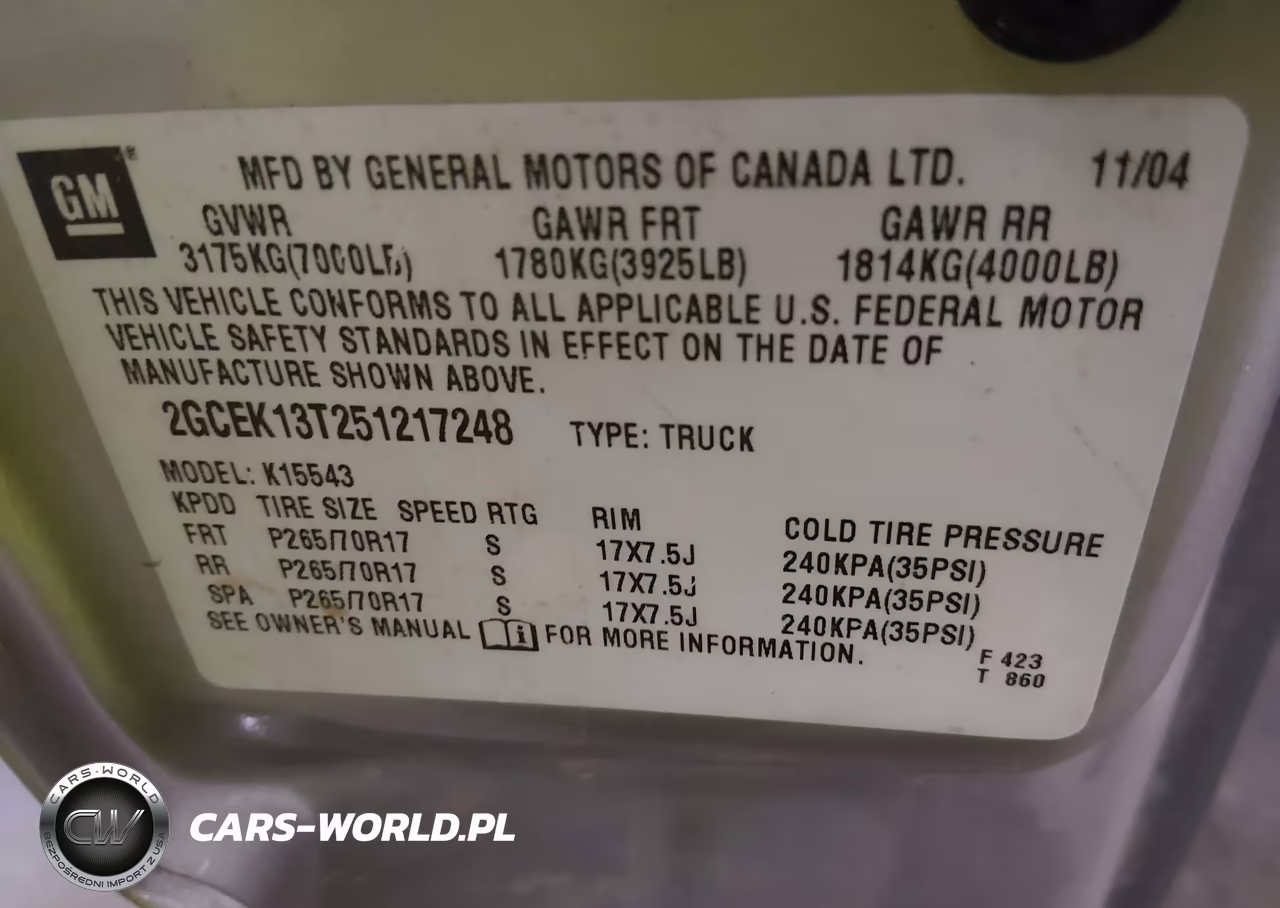 2005 Chevrolet Silverado 1500 Z71 VIN:2GCEK13T251217248 - 9