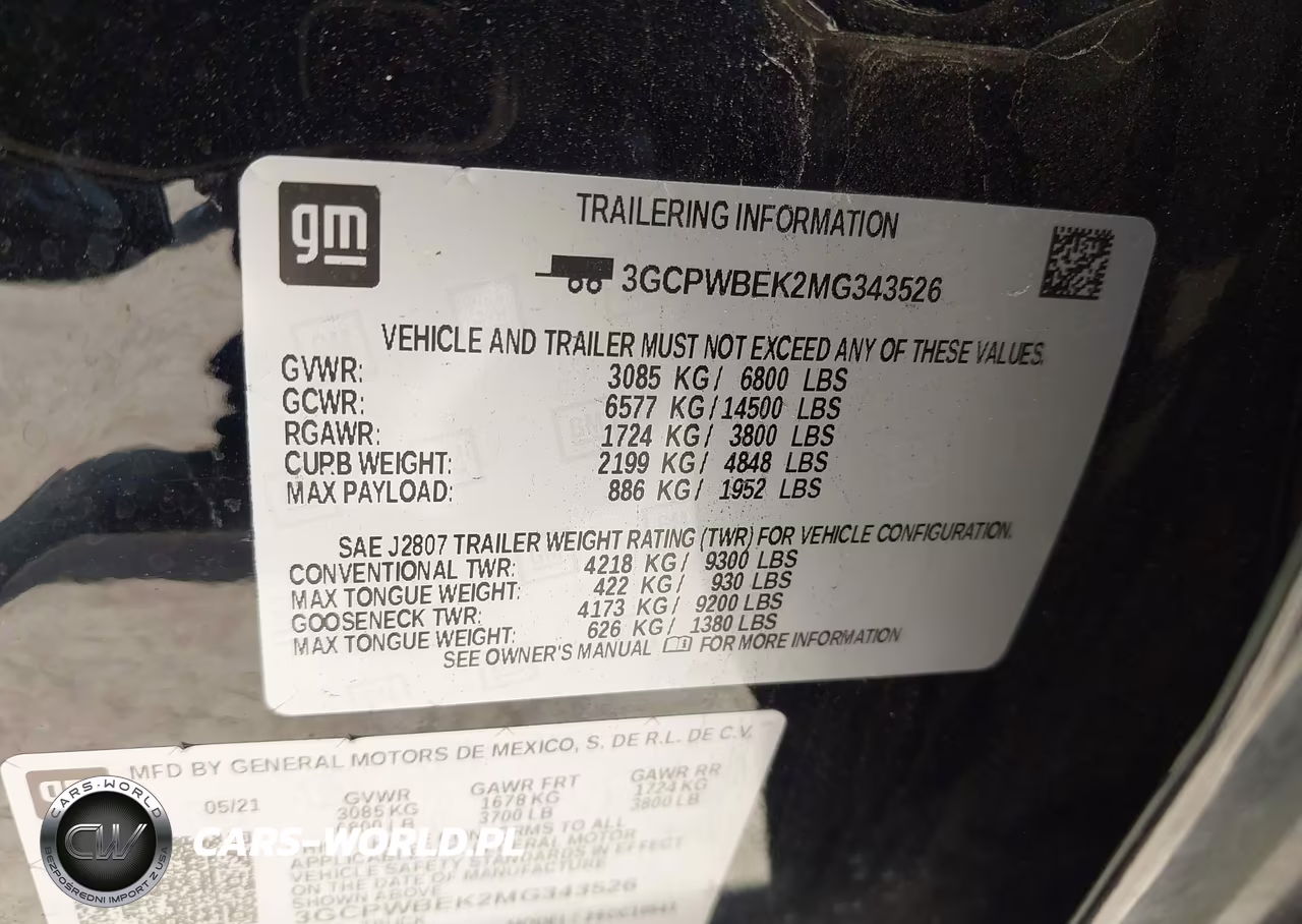 2021 Chevrolet Silverado 1500 2Wd Short Bed Custom VIN:3GCPWBEK2MG343526 - 9