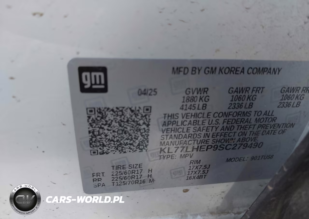 2025 Chevrolet Trax Fwd Lt VIN:KL77LHEP9SC279490 - 9