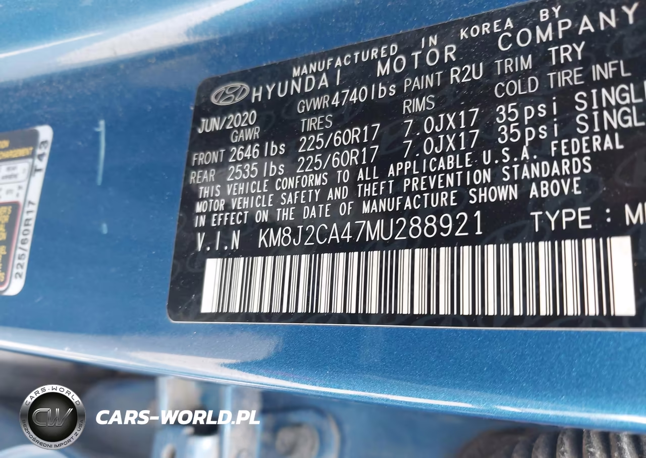 2021 Hyundai Tucson Se VIN:KM8J2CA47MU288921 - 9