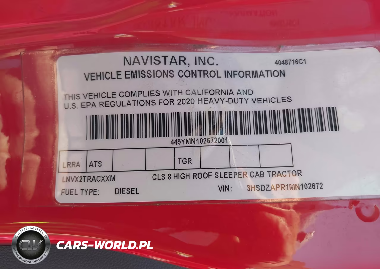 2021 International Lt VIN:3HSDZAPR1MN102672 - 8