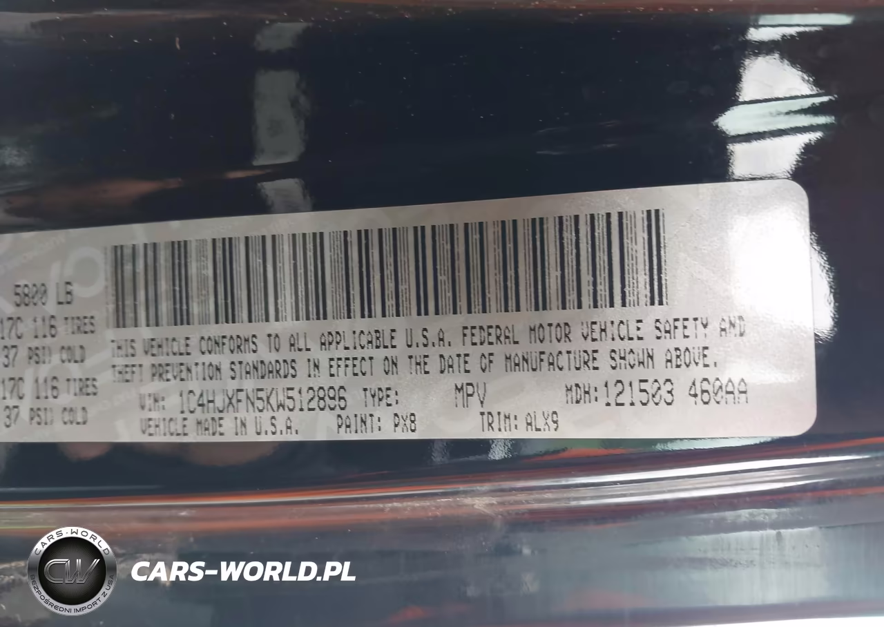 2019 Jeep Wrangler Unlimited Rubicon 4X4 VIN:1C4HJXFN5KW512896 - 9