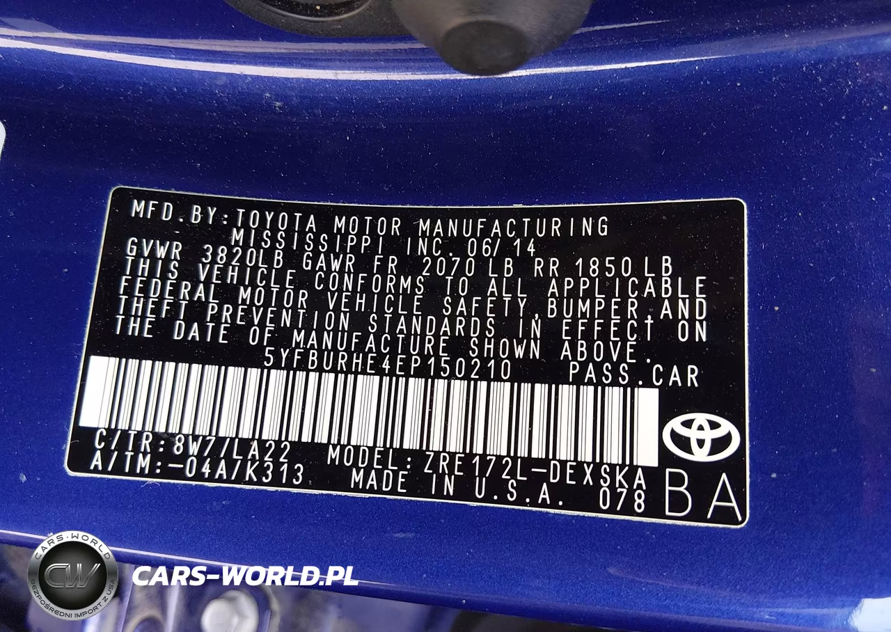 2014 Toyota Corolla S Premium VIN:5YFBURHE4EP150210 - 9