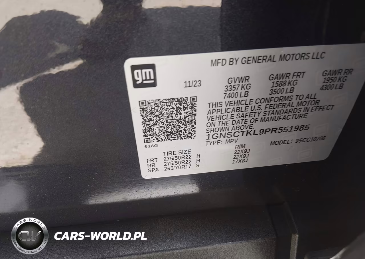 2023 Chevrolet Tahoe 2Wd High Country VIN:1GNSCTKL9PR551985 - 9