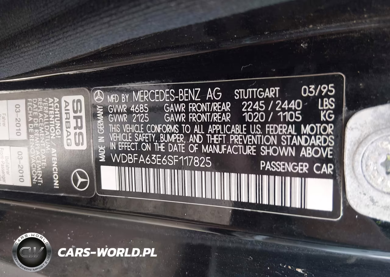 1995 Mercedes-Benz Sl 320 VIN:WDBFA63E6SF117825 - 9