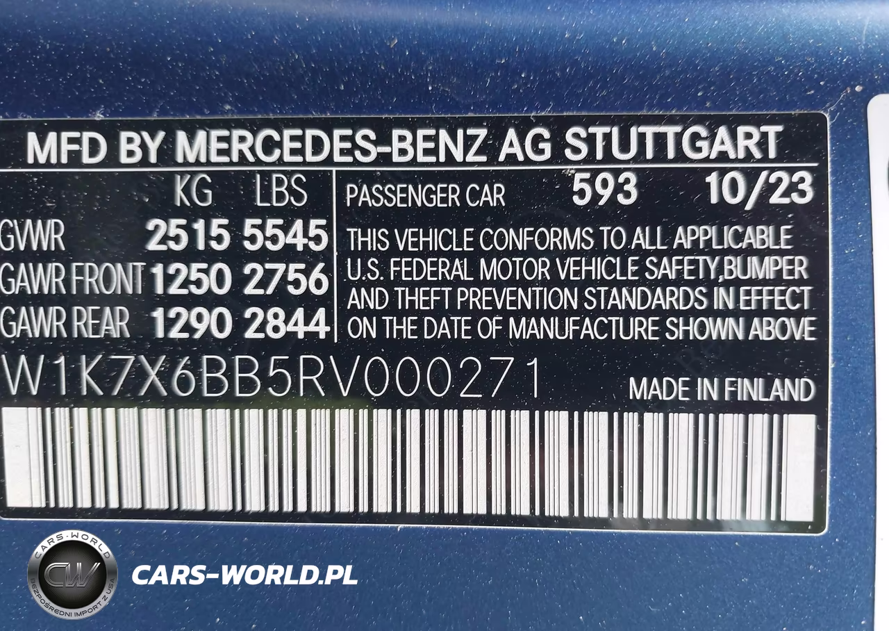 2024 Mercedes-Benz Amg Gt 53 4-Door Coupe VIN:W1K7X6BB5RV000271 - 9