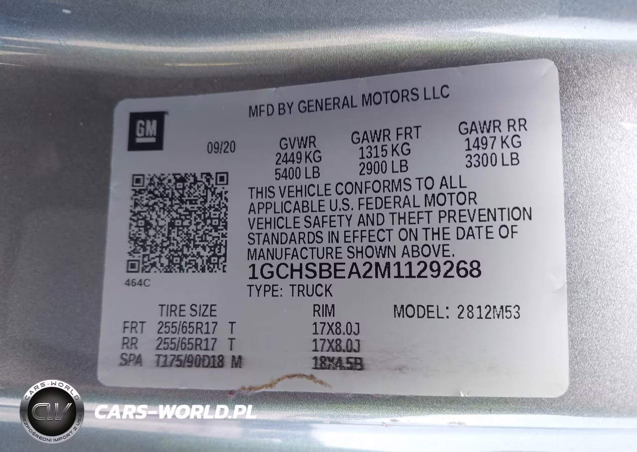 2021 Chevrolet Colorado 2Wd Long Box Wt VIN:1GCHSBEA2M1129268 - 9