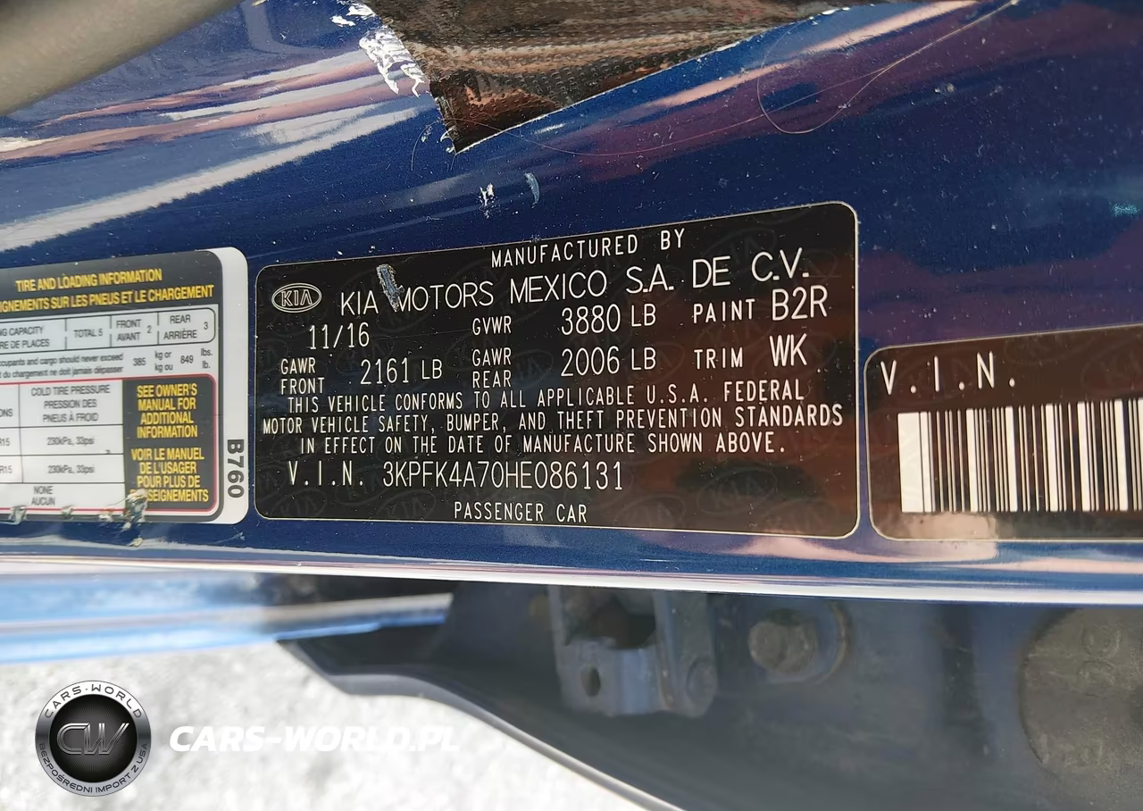 2017 Kia Forte Lx VIN:3KPFK4A70HE086131 - 9