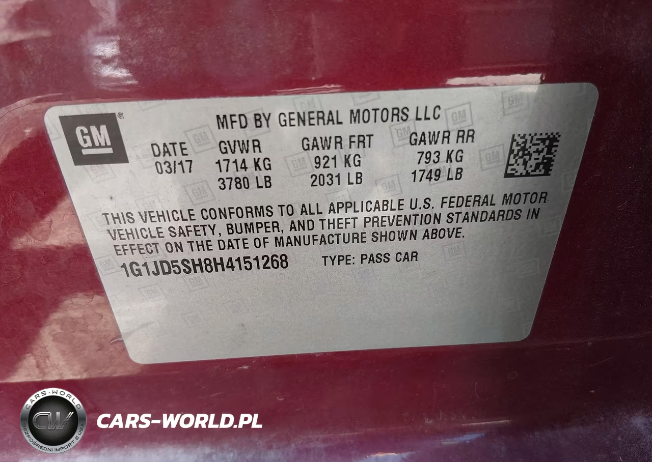 2017 Chevrolet Sonic Lt Auto VIN:1G1JD5SH8H4151268 - 9