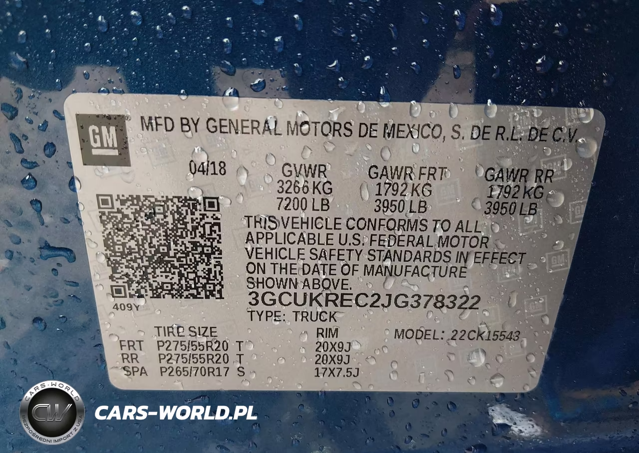 2018 Chevrolet Silverado 1500 1Lt VIN:3GCUKREC2JG378322 - 9