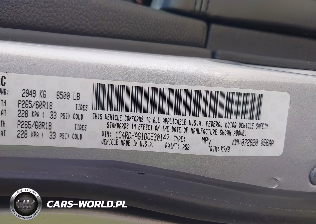 2013 Dodge Durango Sxt VIN:1C4RDHAG1DC530147 - 9