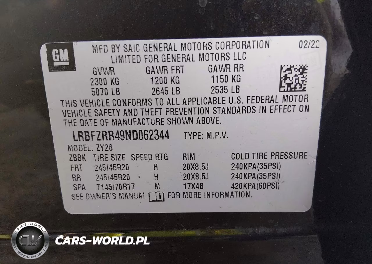 2022 Buick Envision Fwd Avenir VIN:LRBFZRR49ND062344 - 9