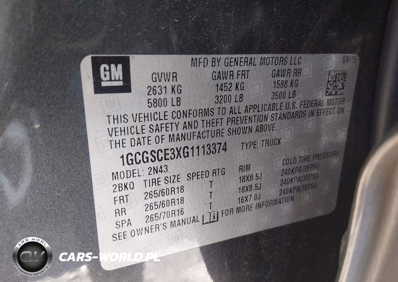 2016 Chevrolet Colorado 2Wd Lt VIN:1GCGSCE3XG1113374 - 9