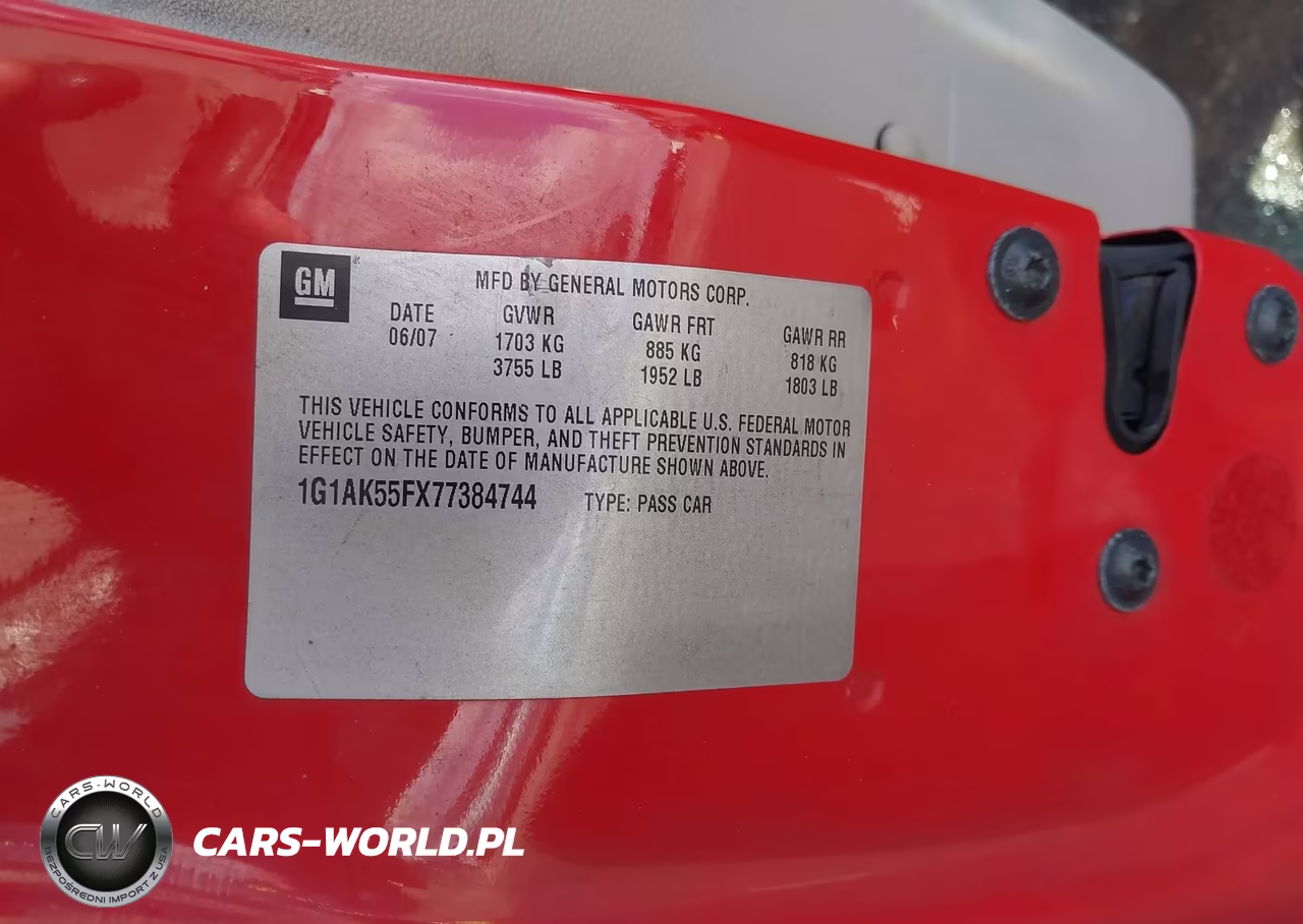 2007 Chevrolet Cobalt Ls VIN:1G1AK55FX77384744 - 9
