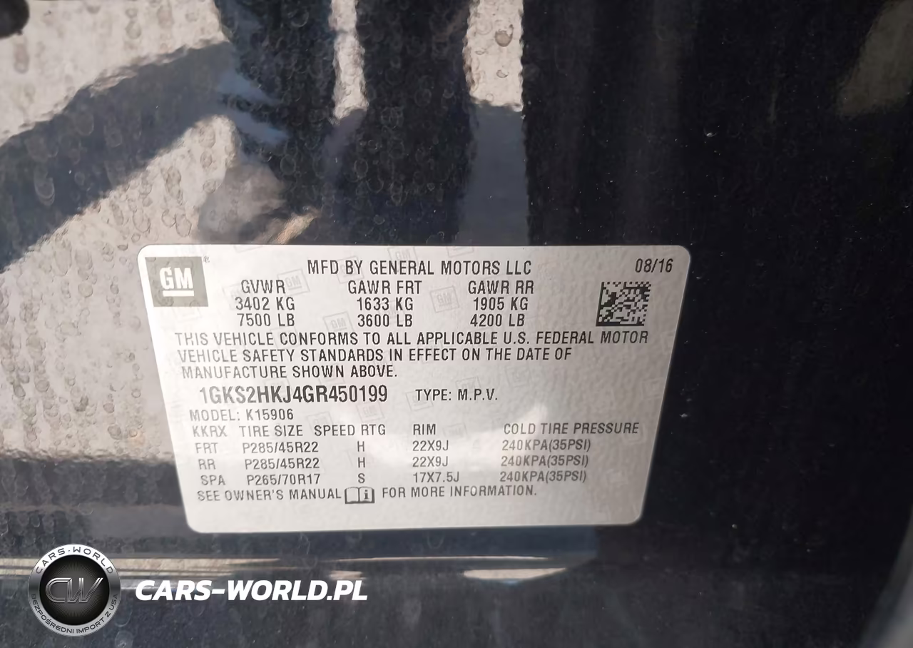 2016 GMC Yukon Xl Denali VIN:1GKS2HKJ4GR450199 - 9