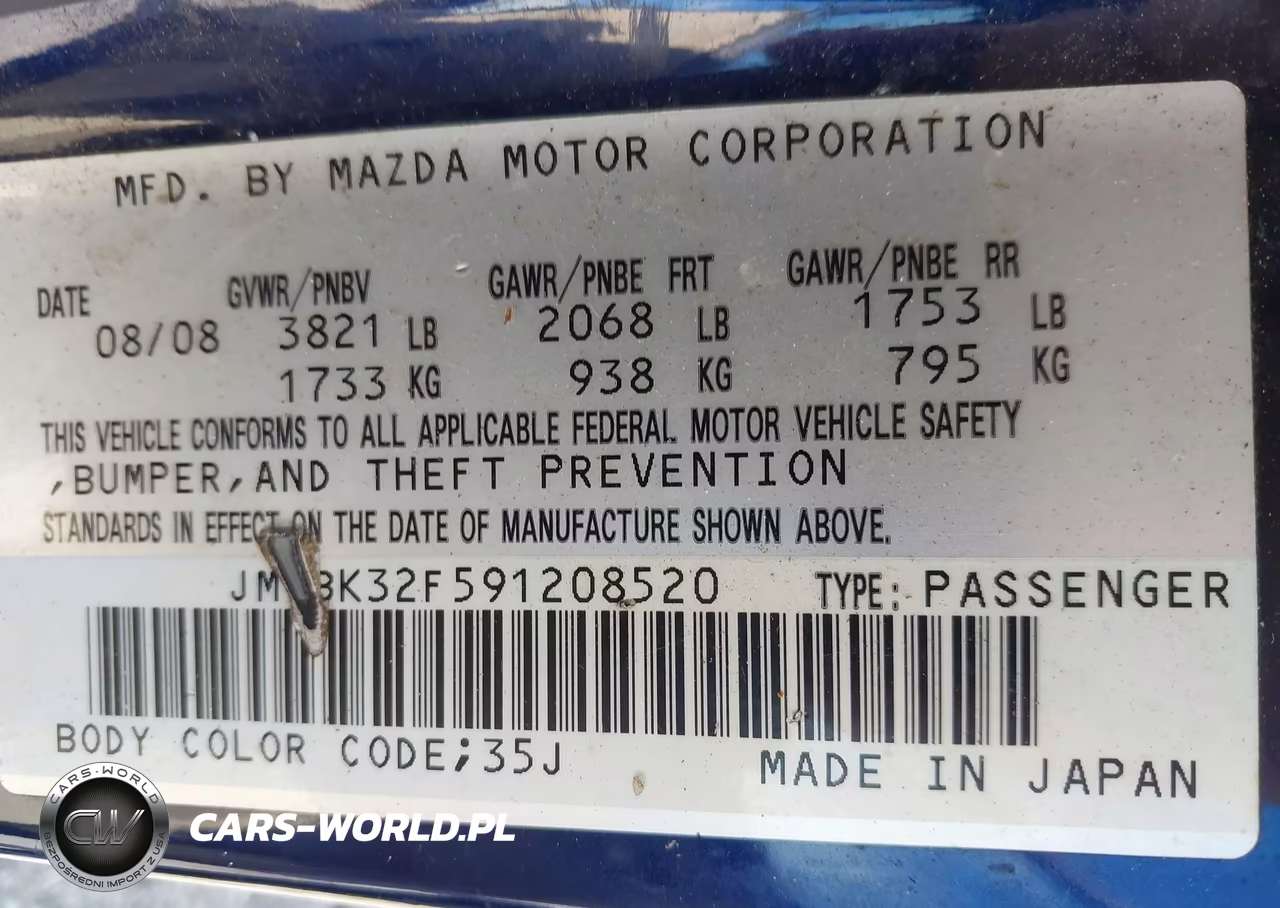 2009 Mazda Mazda3 I VIN:JM1BK32F591208520 - 9
