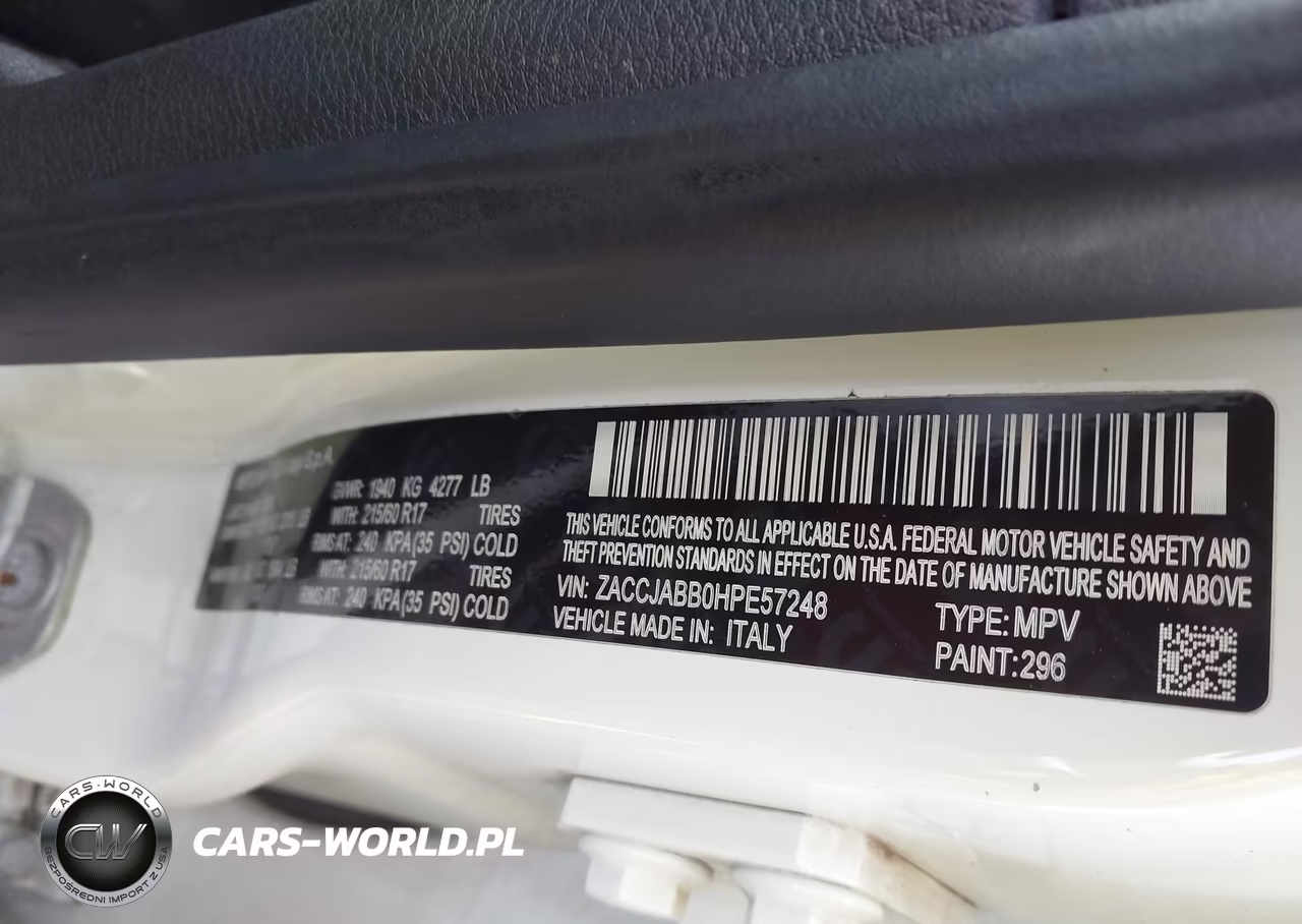 2017 Jeep Renegade Latitude VIN:ZACCJABB0HPE57248 - 9