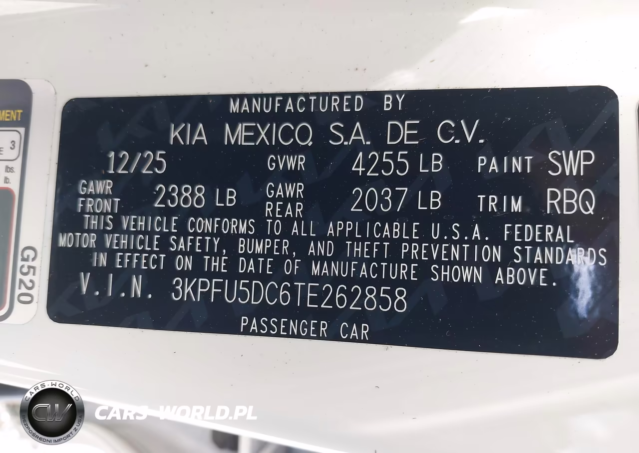 2026 Kia K4 Gt-Line Turbo VIN:3KPFU5DC6TE262858 - 9