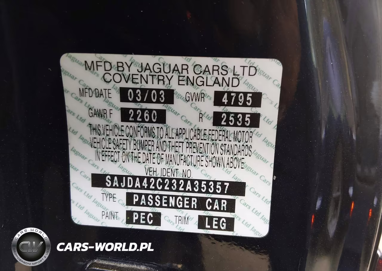 2003 Jaguar Xk8 VIN:SAJDA42C232A35357 - 9