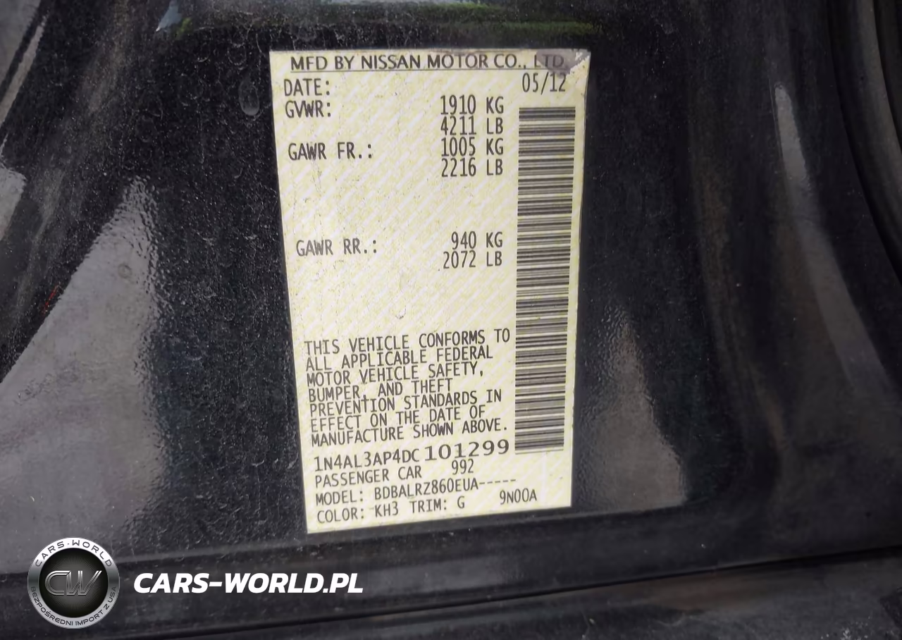 2013 Nissan Altima 2.5 S VIN:1N4AL3AP4DC101299 - 9