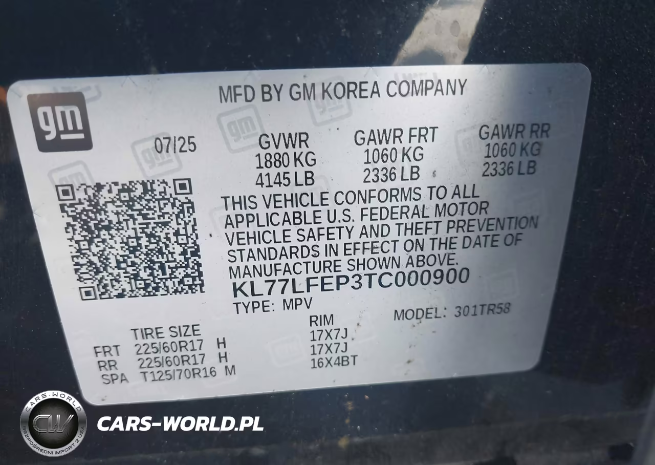 2026 Chevrolet Trax Fwd Ls VIN:KL77LFEP3TC000900 - 9