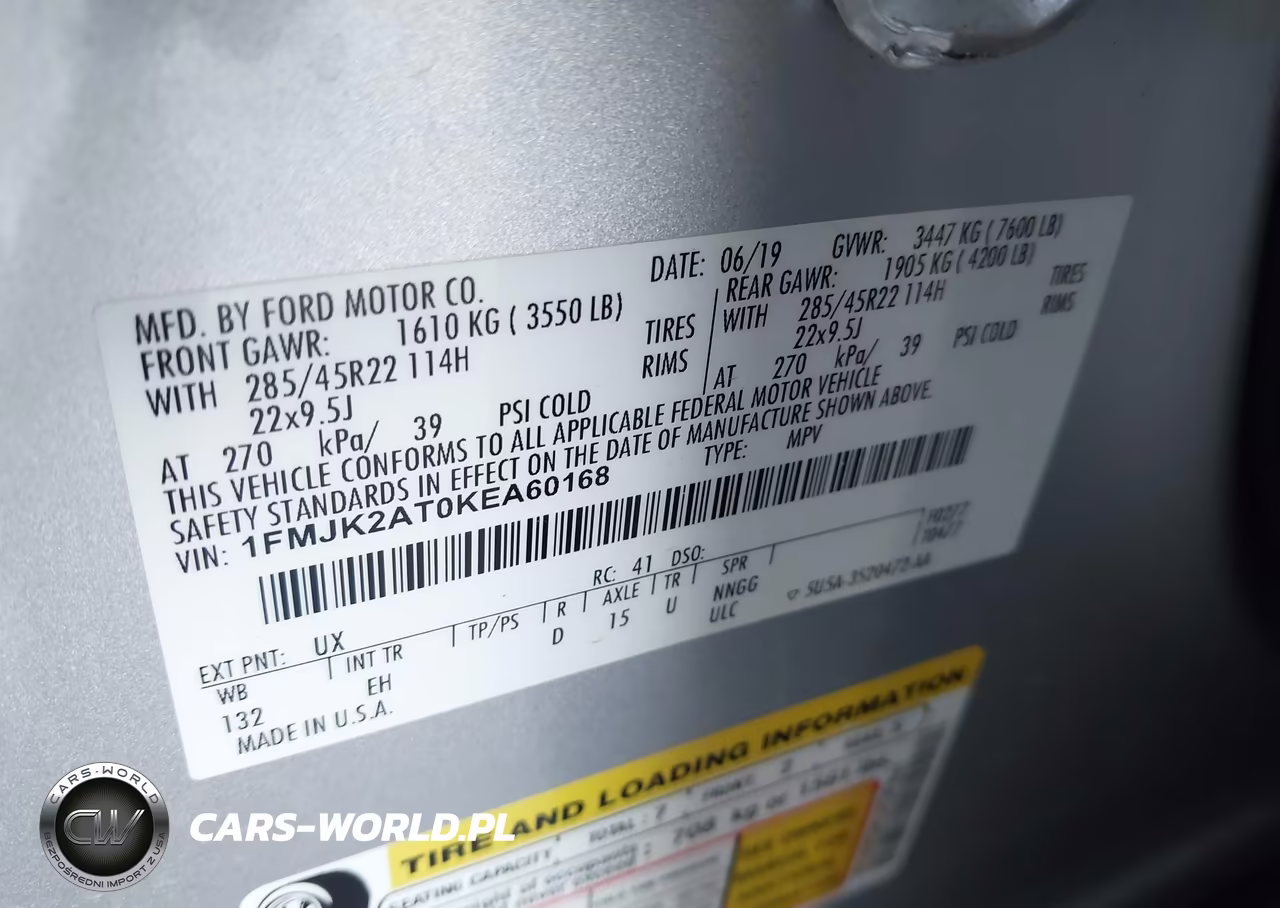 2019 Ford Expedition Max Limited VIN:1FMJK2AT0KEA60168 - 9
