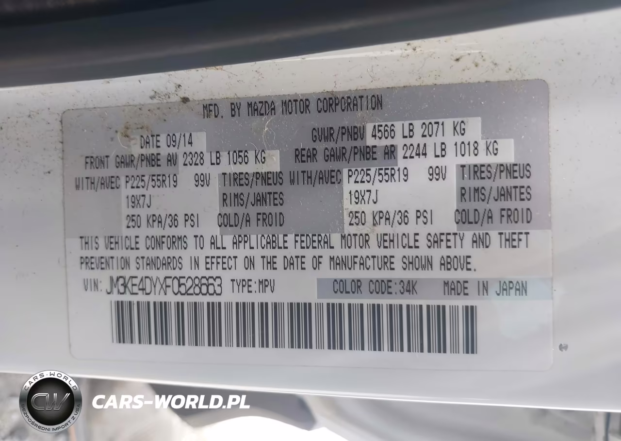2015 Mazda Cx-5 Grand Touring VIN:JM3KE4DYXF0528663 - 9