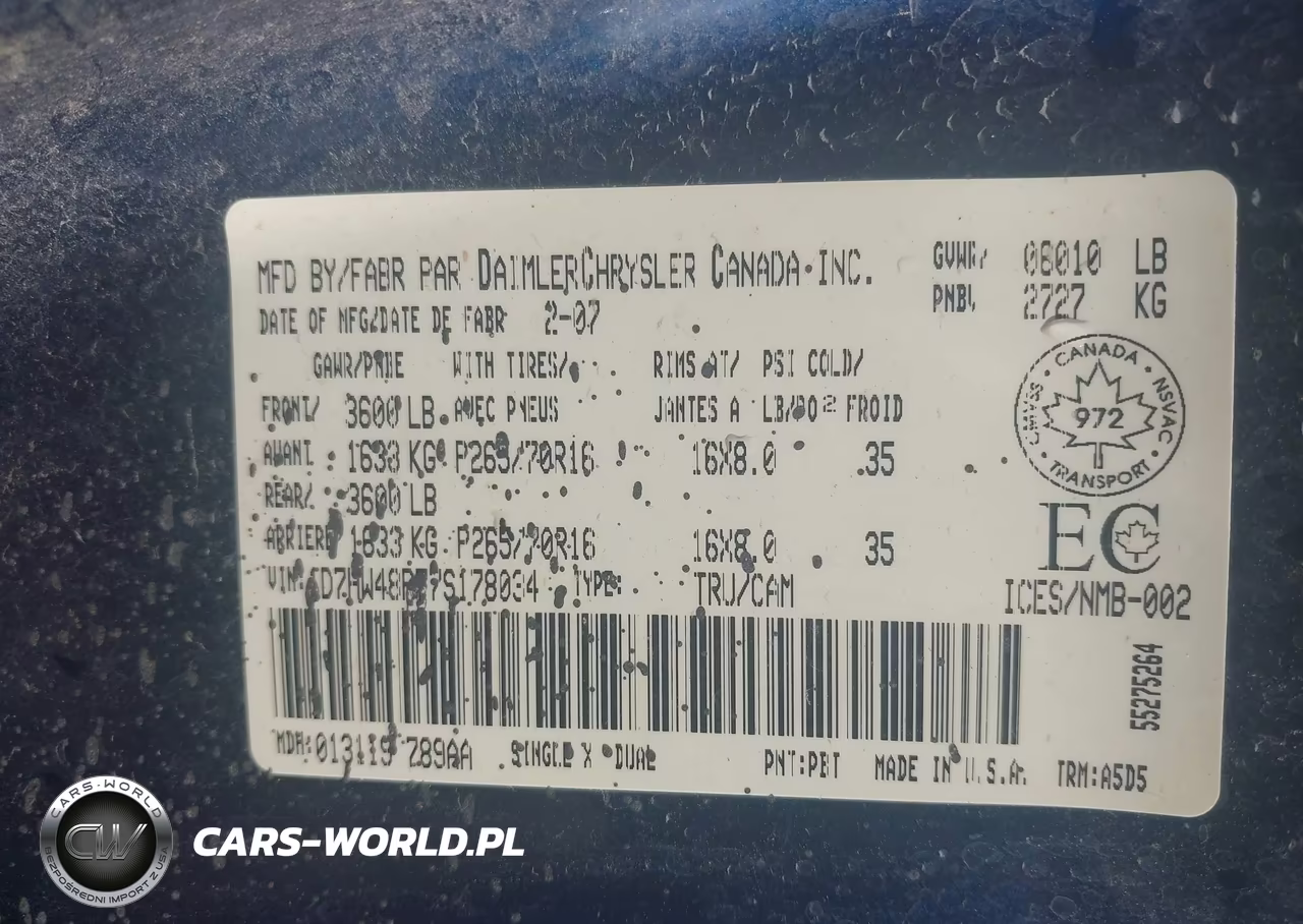 2007 Dodge Dakota Slt VIN:1D7HW48P77S178034 - 9