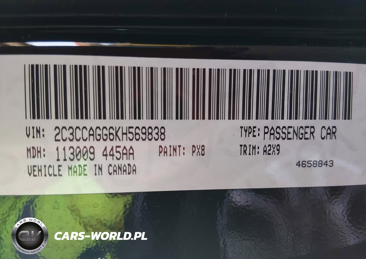 2019 Chrysler 300 300S Awd VIN:2C3CCAGG6KH569838 - 9